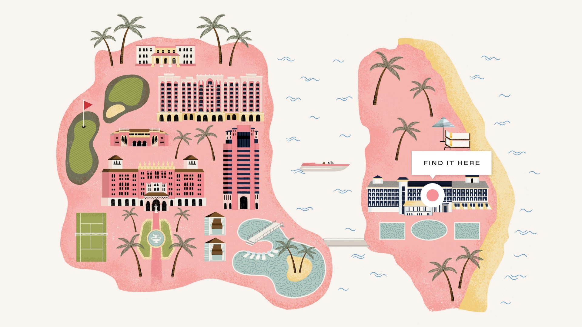 The Boca Raton Beach Club Luxury - Boca SmallMap BeachClub 2